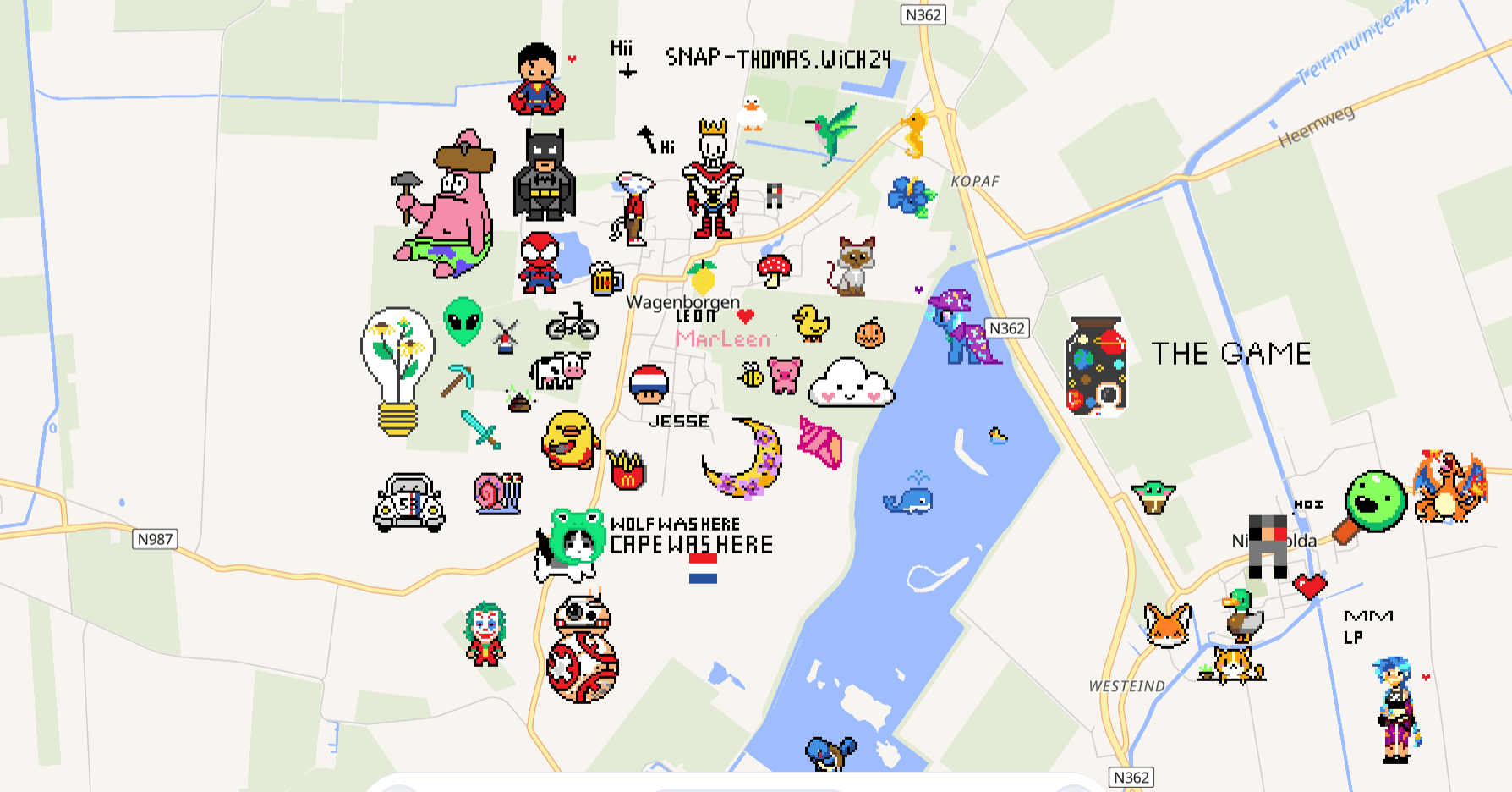 wplace screenshot Groningen