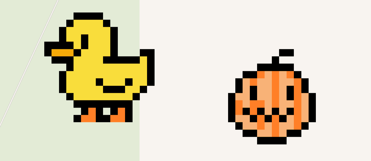 Wplace Template Example - Duck Pixel Art Creation